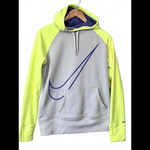 Nike Other - Nike‎ Therma Fit Hoodie Big Swoosh Men's L Neon Bright Colors